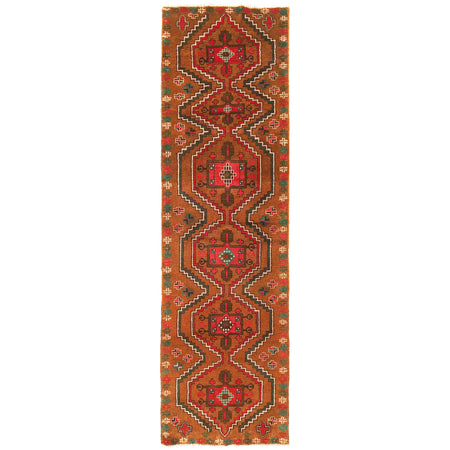 Baluchi Runner Rug Handmade Orange 10' Runner