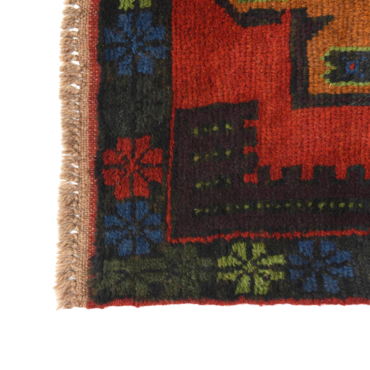 Baluchi Runner Rug Handmade Red 10' Runner