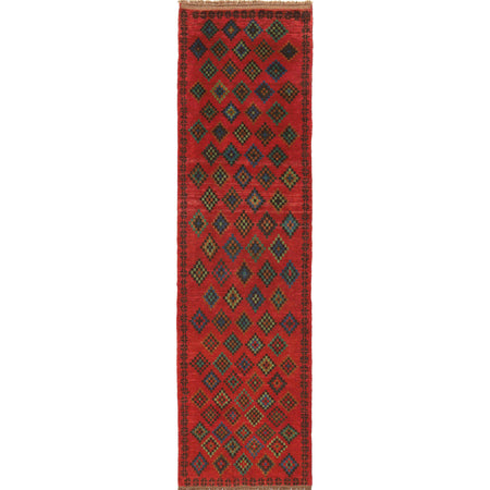 Baluchi Runner Rug Handmade Red 10' Runner