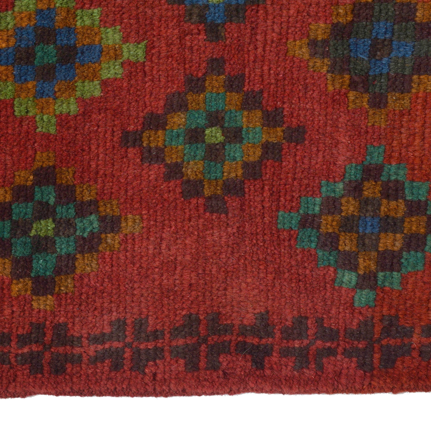 Baluchi Runner Rug Handmade Red 10' Runner