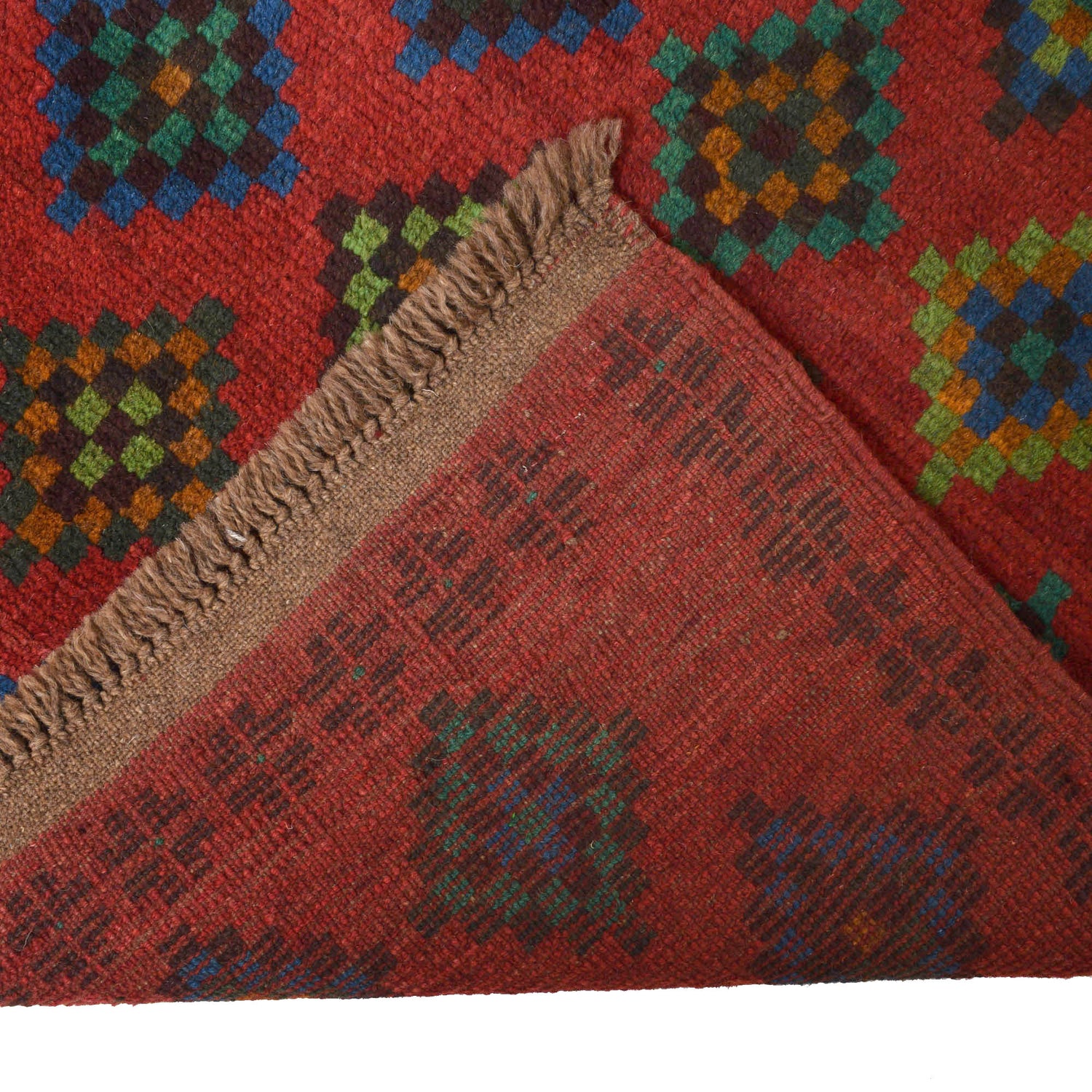 Baluchi Runner Rug Handmade Red 10' Runner