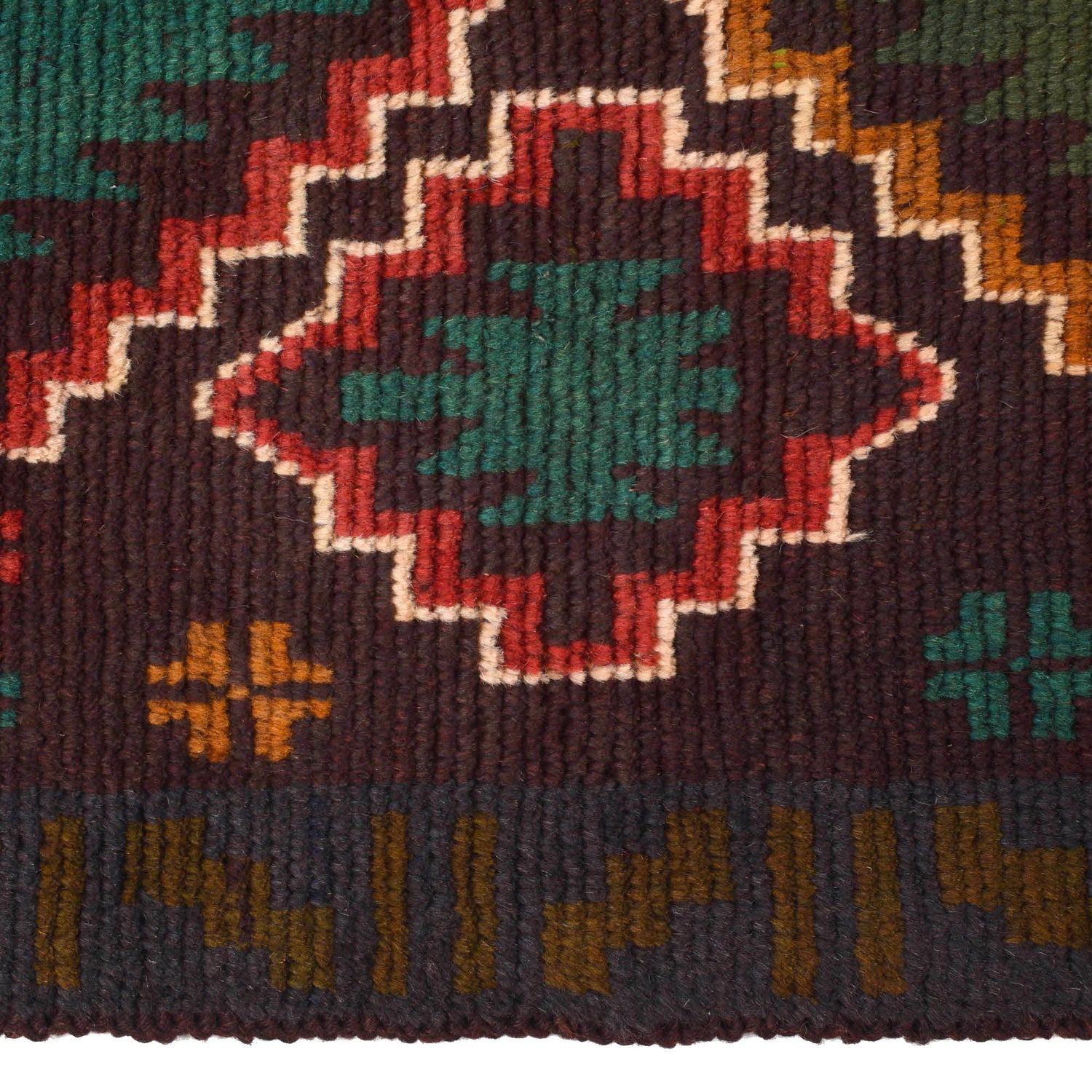 Baluchi Runner Rug Handmade Chocolate 10' Runner