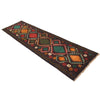 Baluchi Runner Rug Handmade Chocolate 10' Runner