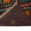 Baluchi Runner Rug Handmade Chocolate 10' Runner