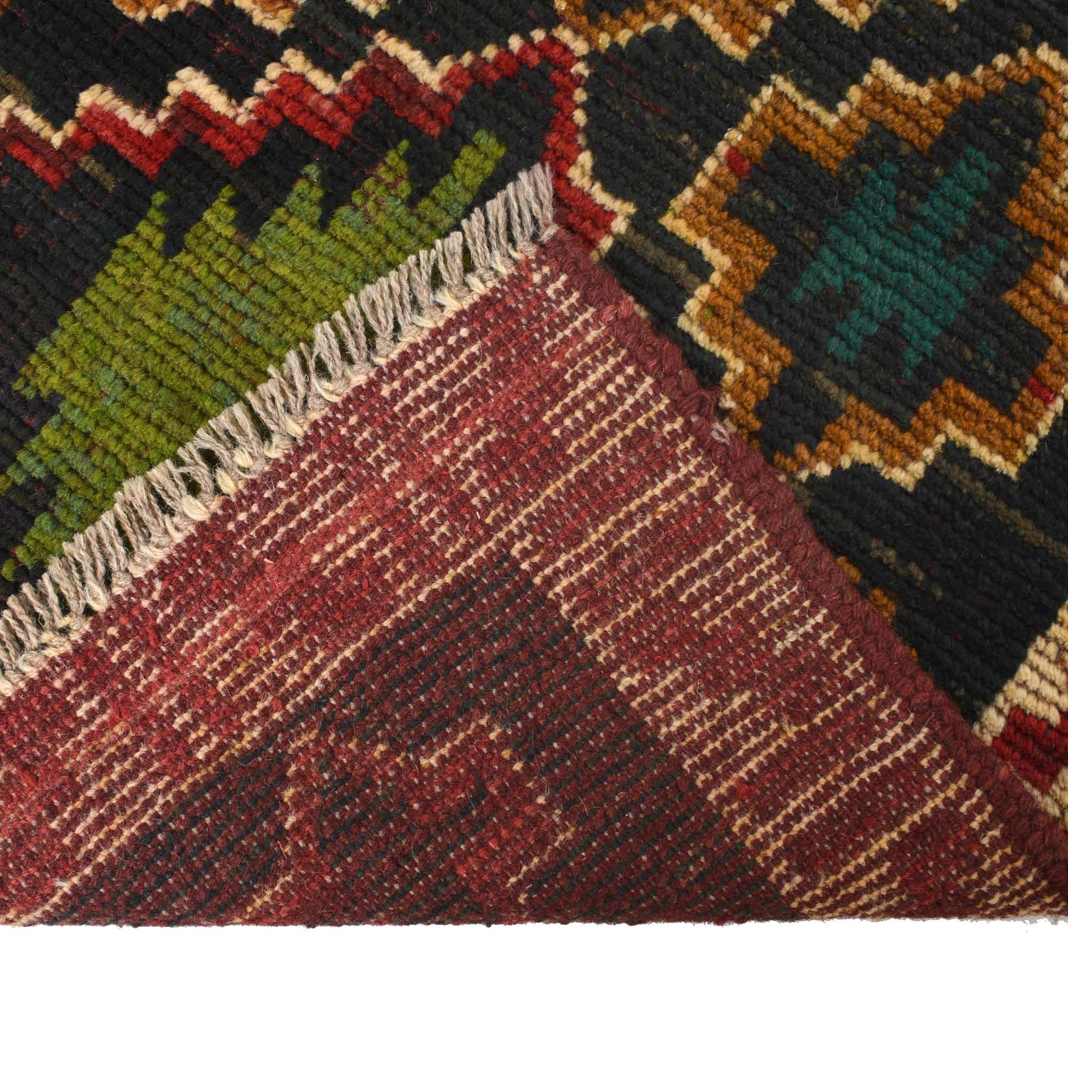 Baluchi Runner Rug Handmade Black 10' Runner