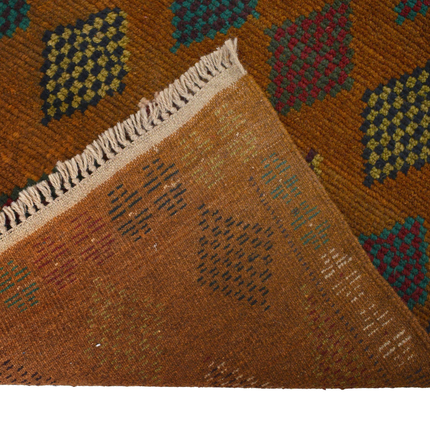 Baluchi Runner Rug Handmade Brown 10' Runner