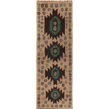 Baluchi Runner Rug Handmade Beige 6' Runner