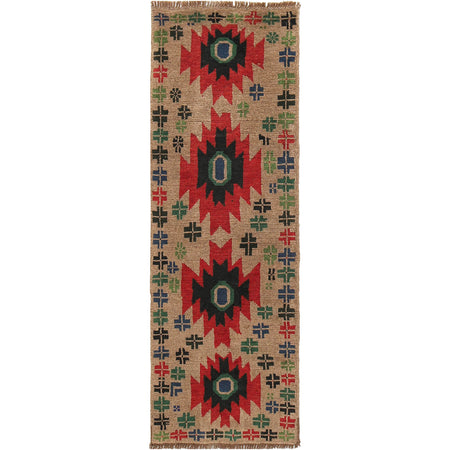 Baluchi Runner Rug Handmade Beige 6' Runner