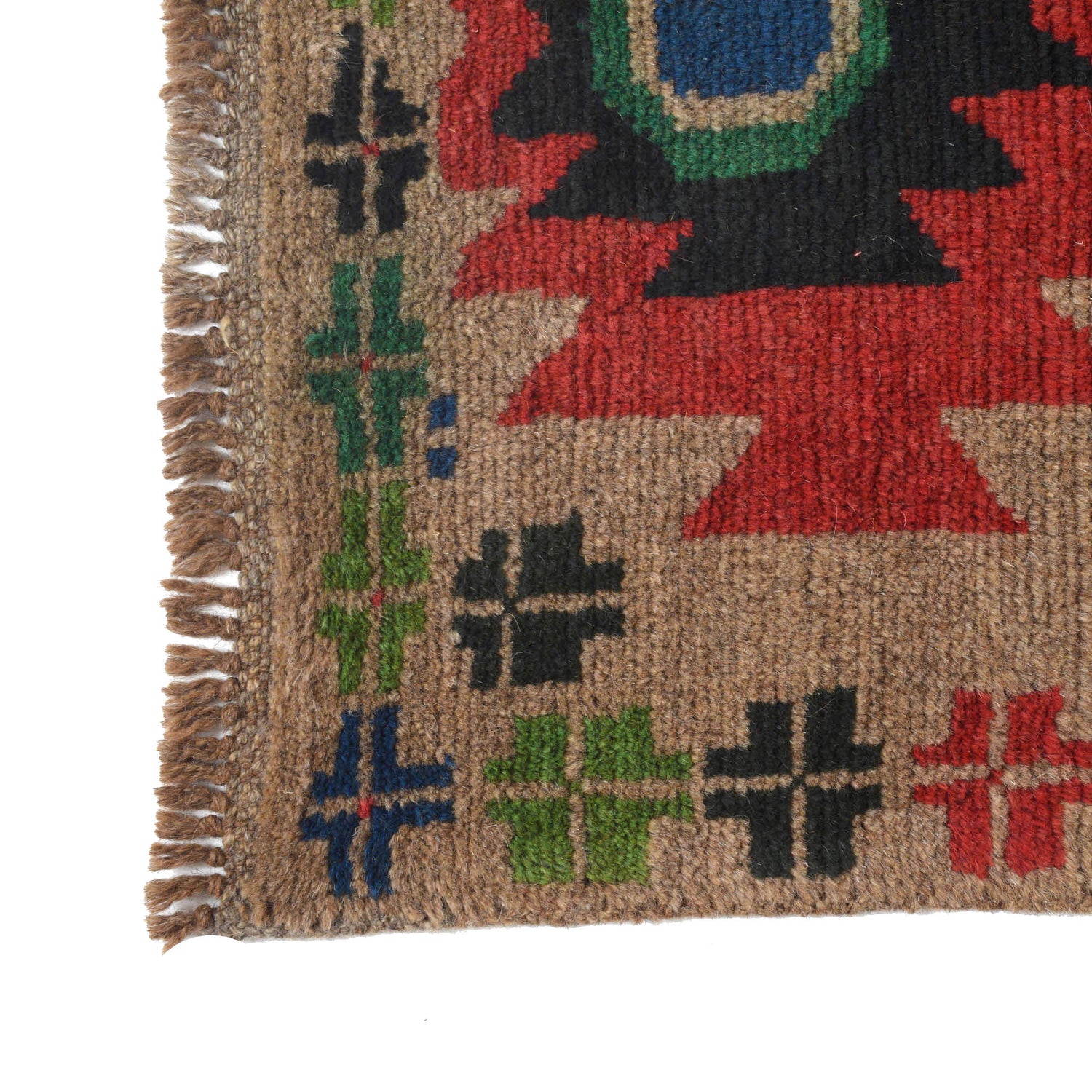 Baluchi Runner Rug Handmade Beige 6' Runner