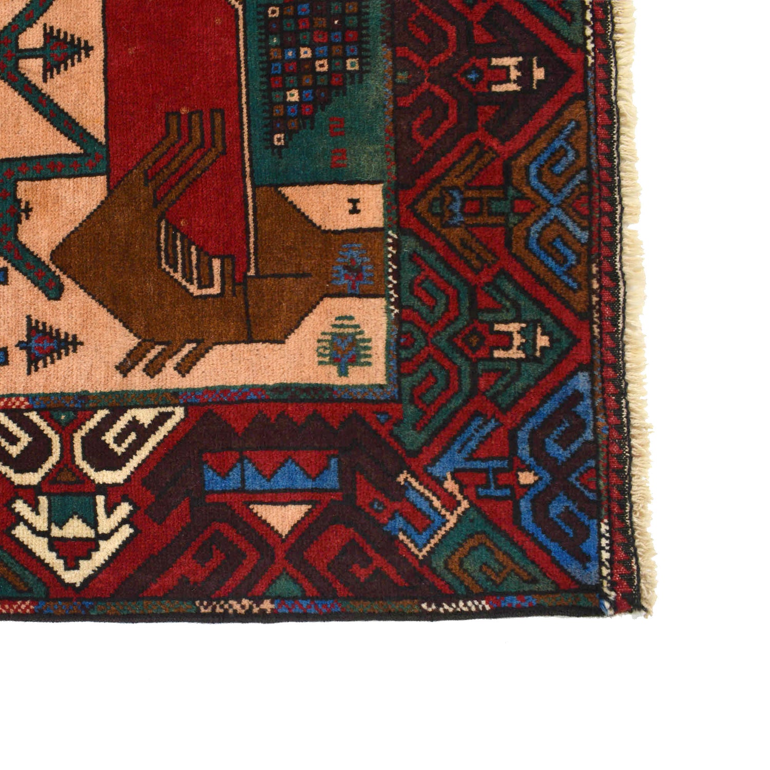 Pictorial Rug Handmade Multi Design
