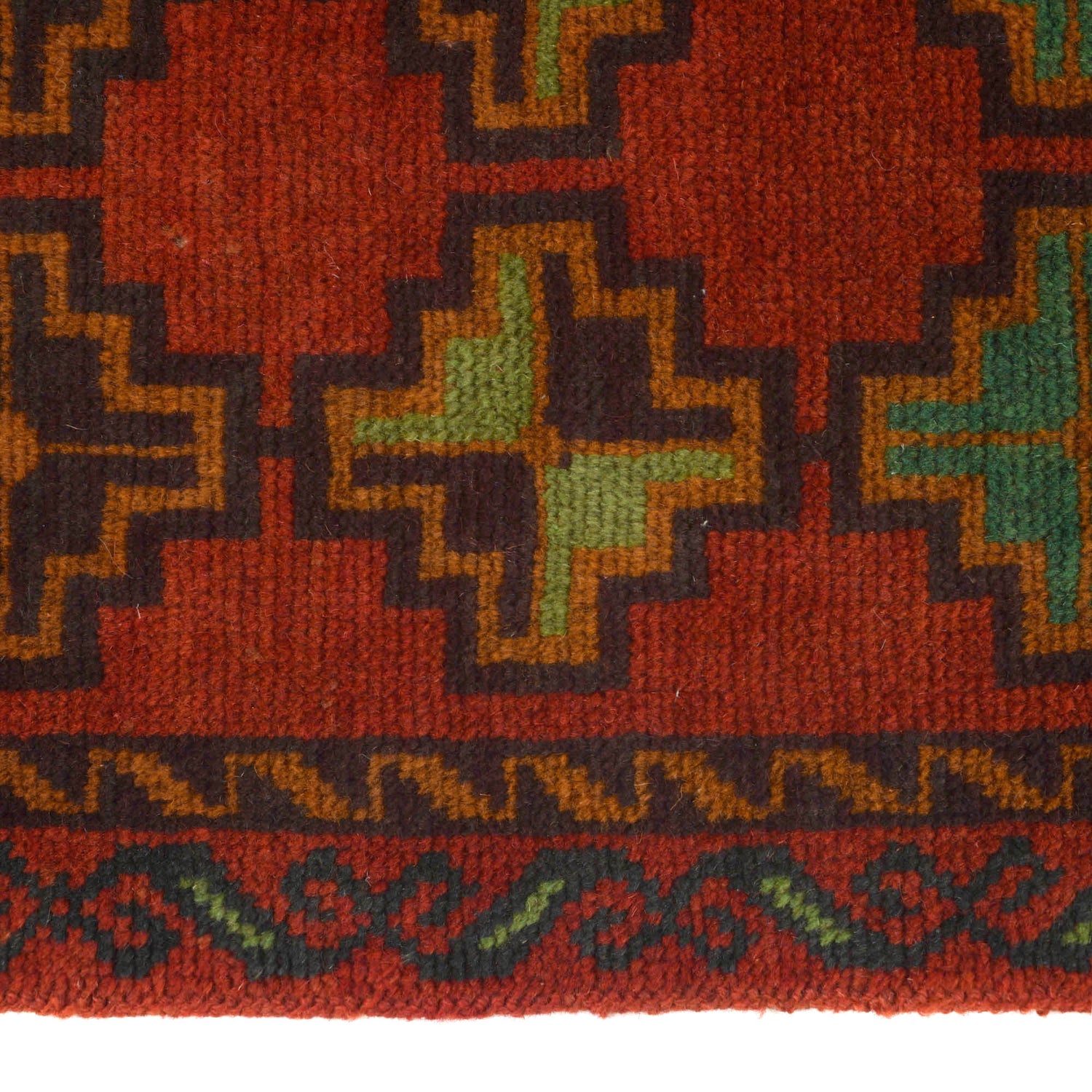 Baluchi Runner Rug Handmade Red 10' Runner