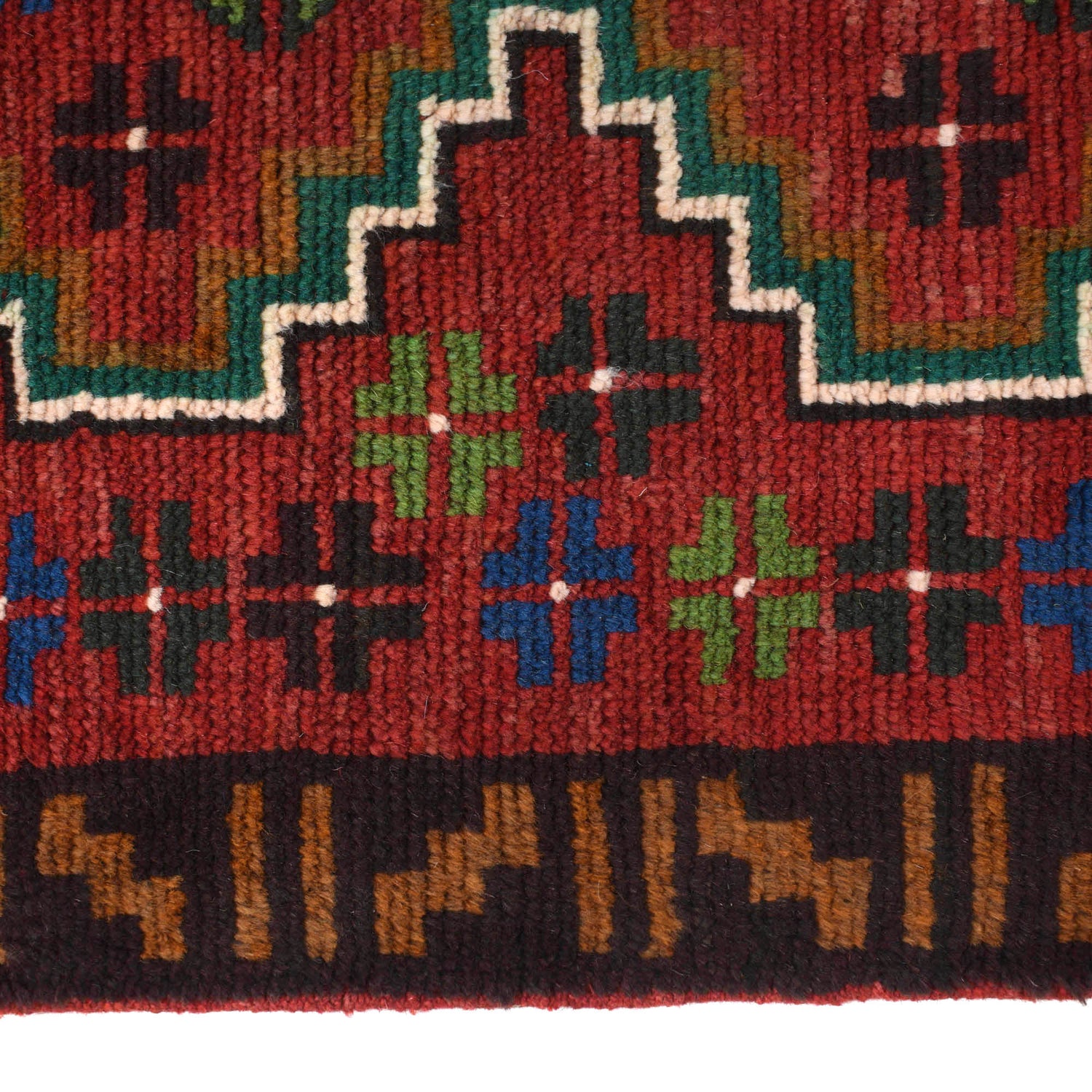Baluchi Runner Rug Handmade Red 10' Runner
