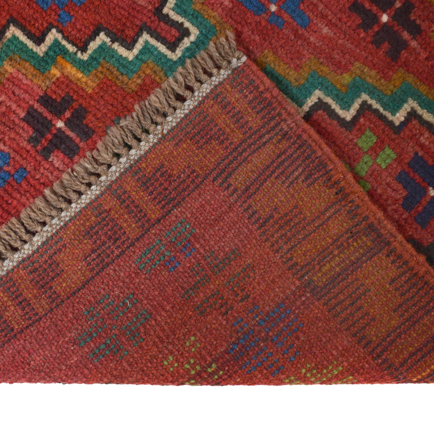 Baluchi Runner Rug Handmade Red 10' Runner