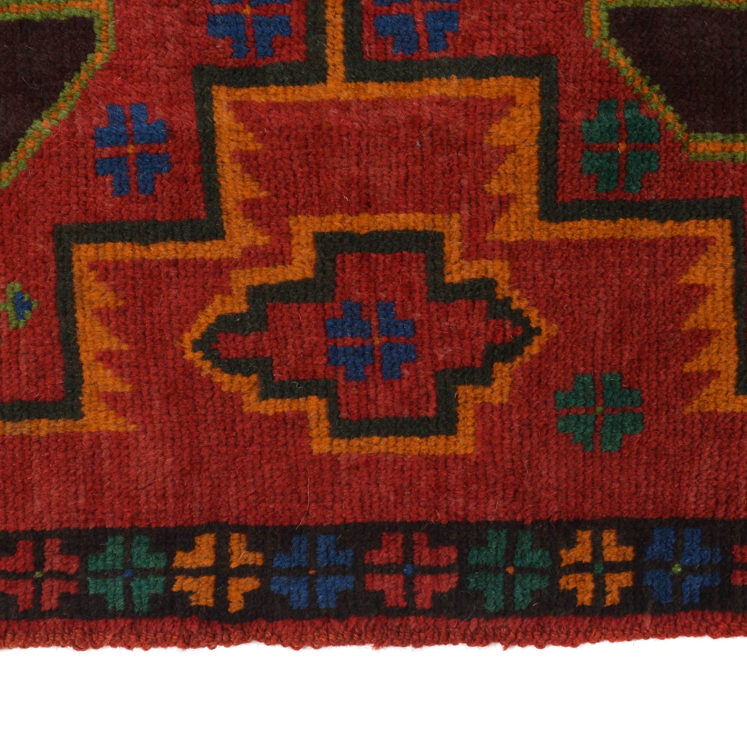 Baluchi Runner Rug Handmade Red 10' Runner