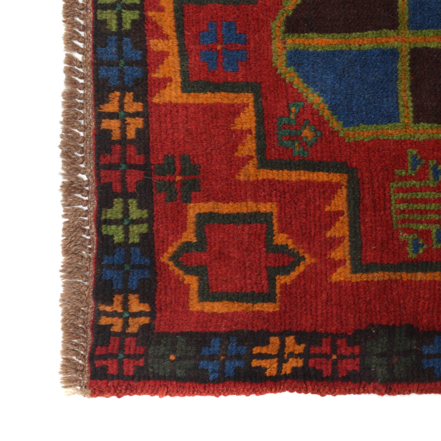 Baluchi Runner Rug Handmade Red 10' Runner