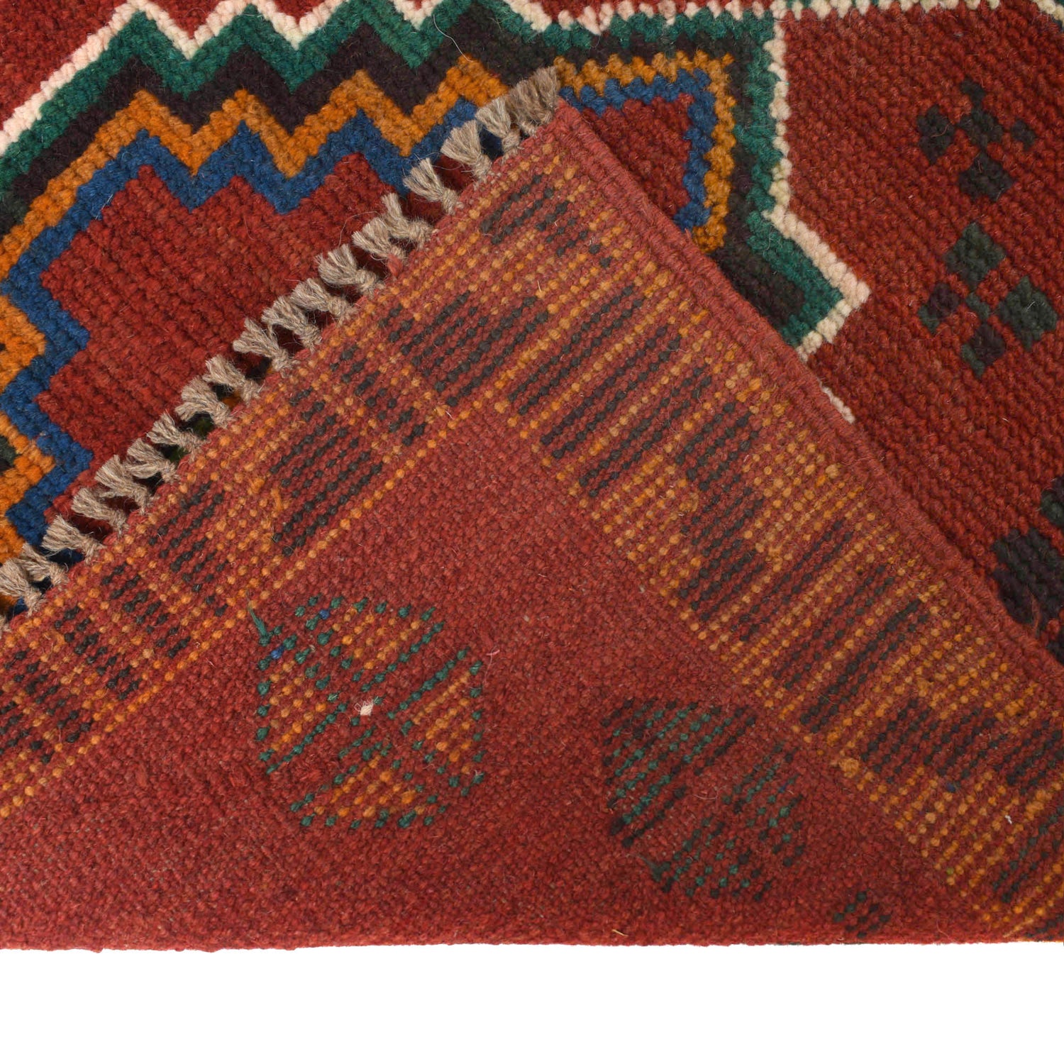 Baluchi Runner Rug Handmade Red 10' Runner
