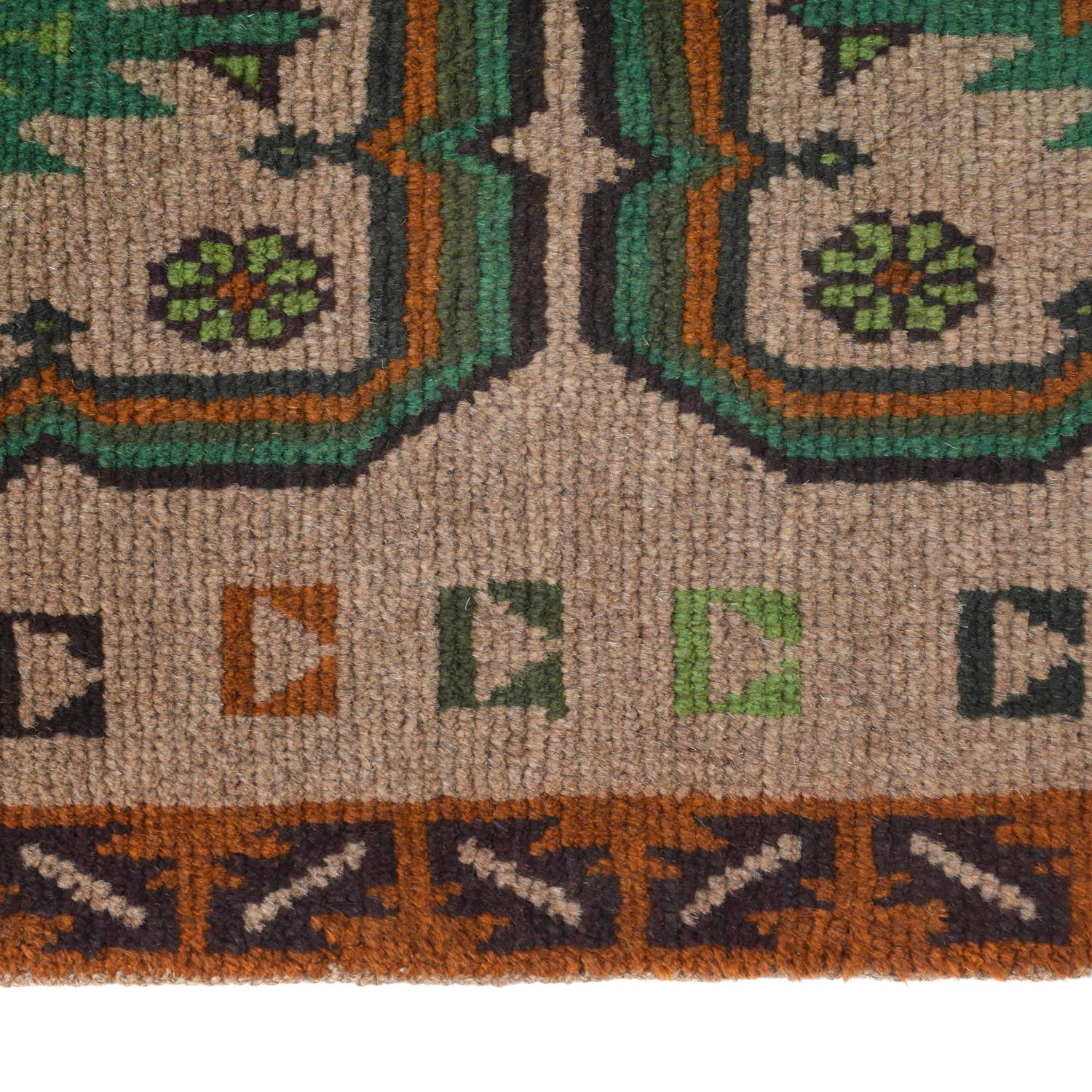 Baluchi Runner Rug Handmade Tan 10' Runner