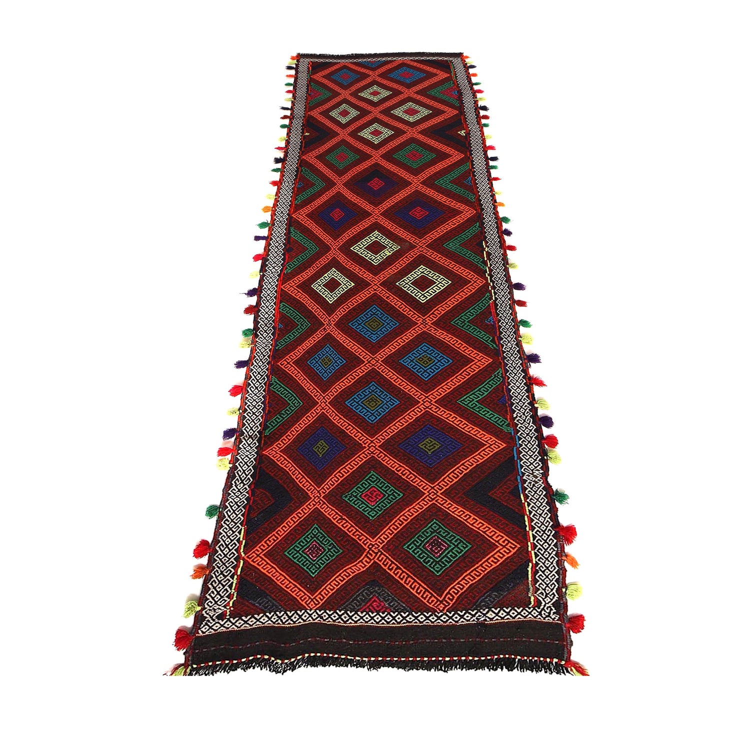 Suzuni Kilim Runner Handmade Multi 10' Runner