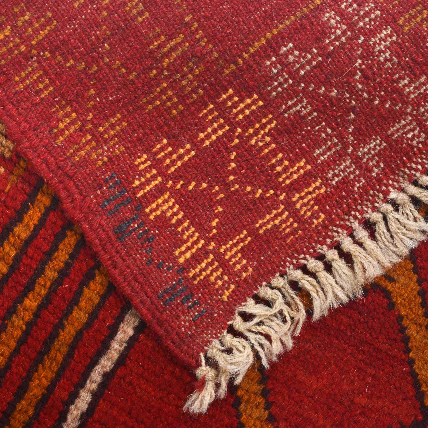 Baluchi Runner Rug Handmade Red 8' Runner