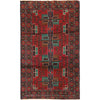 Baluchi Rug Handmade Red Geometric 4x6 ft