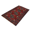 Baluchi Rug Handmade Red Geometric 4x6 ft