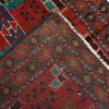 Baluchi Rug Handmade Red Geometric 4x6 ft