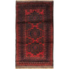 Baluchi Rug Handmade Red Geometric 4x7 ft