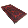 Baluchi Rug Handmade Red Geometric 4x7 ft