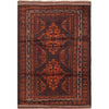 Baluchi Rug Handmade Multi Geometric 4x6 ft