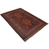 Baluchi Rug Handmade Multi Geometric 4x6 ft