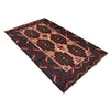 Baluchi Rug Handmade Beige Geometric 4x7 ft