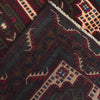 Baluchi Rug Handmade Beige Geometric 4x7 ft