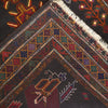 Baluchi Rug Handmade Multi Geometric 4x6 ft