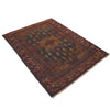 Baluchi Rug Handmade Black Geometric 4x6 ft