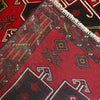 Baluchi Rug Handmade Red Geometric 4x7 ft