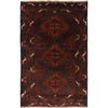 Baluchi Rug Handmade Multi Geometric 4x6 ft