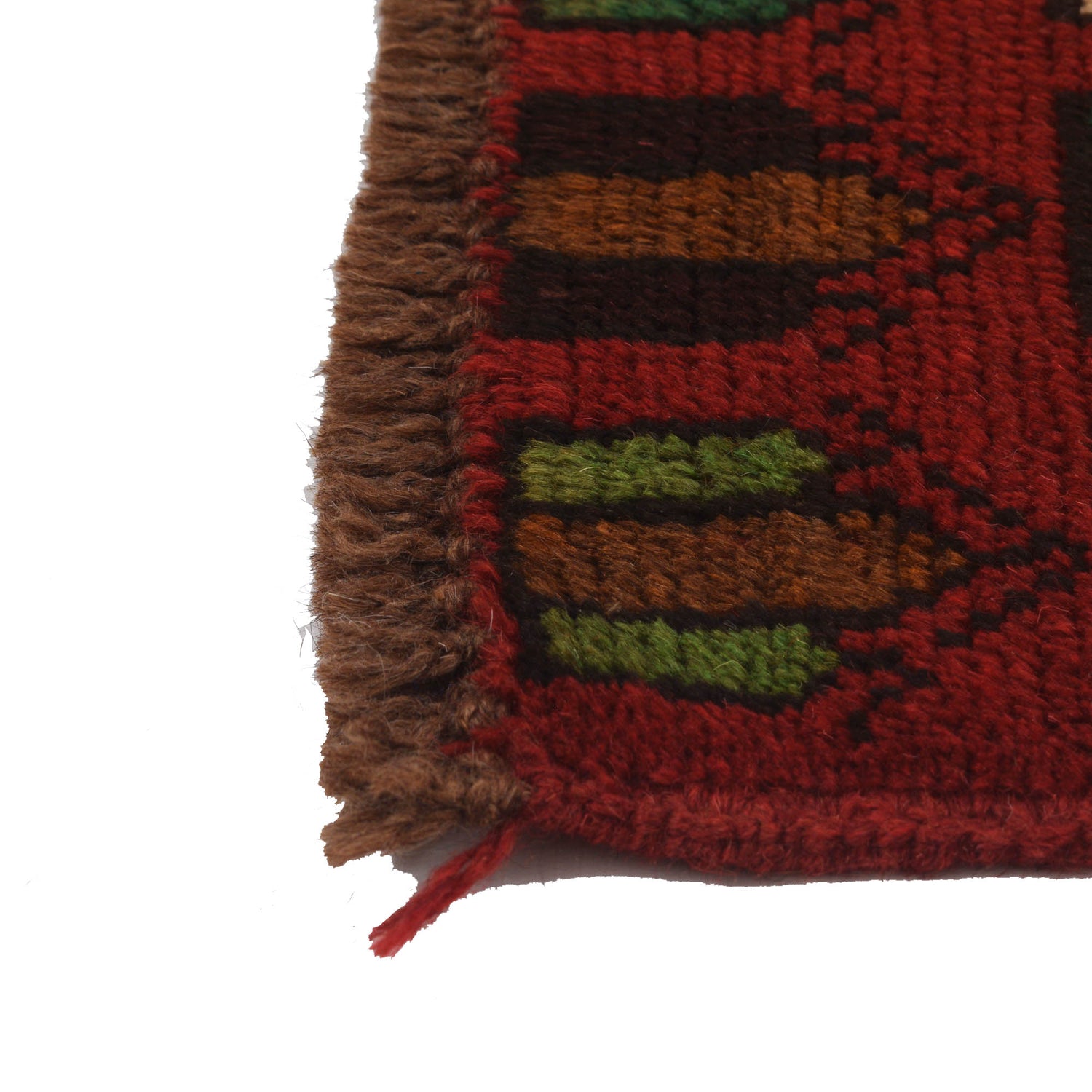 Baluchi Runner Rug Handmade Red 6' Runner