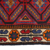 Baluchi Rug Handmade Red Floral 2x4 ft