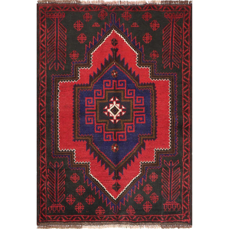 Baluchi Rug Handmade Multi Floral 2x4 ft