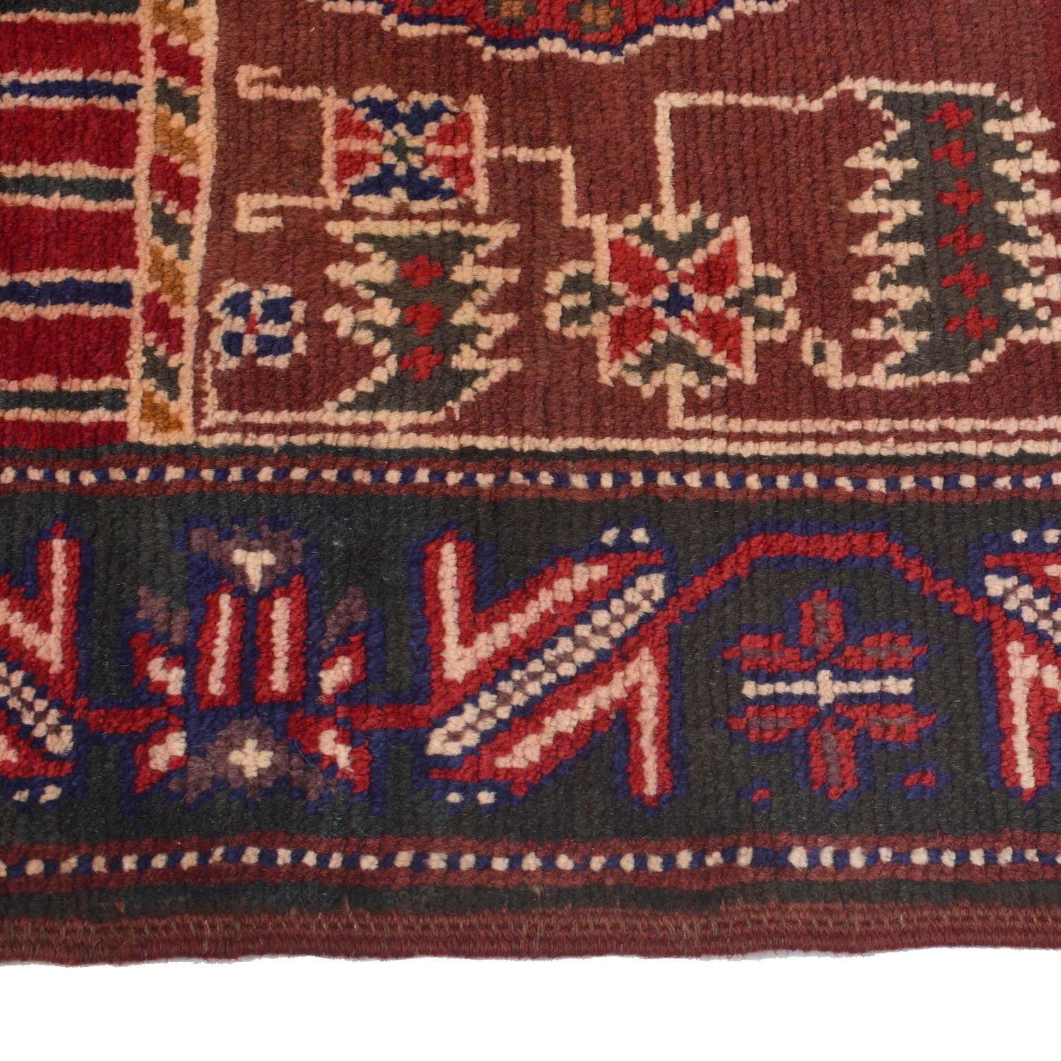Baluchi Rug Handmade Multi Prayer Design 3x5 ft