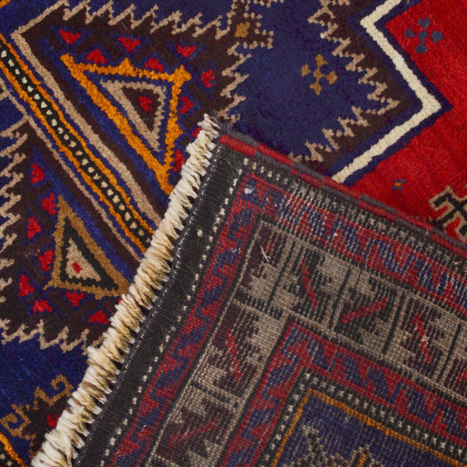 Baluchi Rug Handmade Multi Prayer Design 3x5 ft