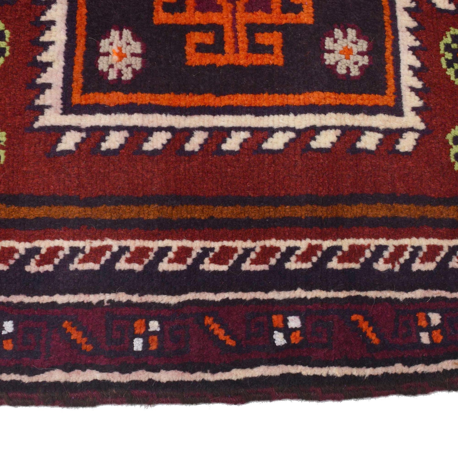 Baluchi Rug Handmade Multi Floral 2x4 ft