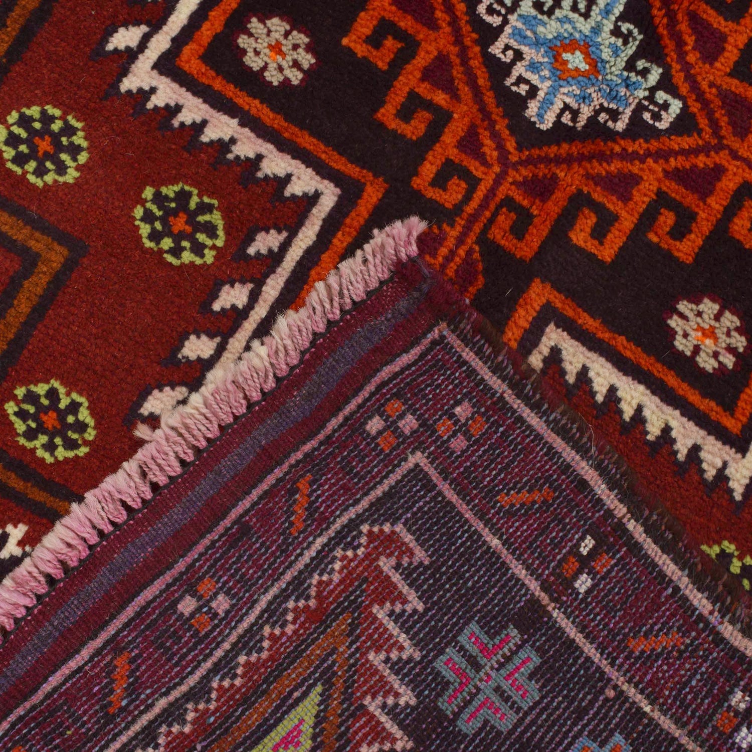 Baluchi Rug Handmade Multi Floral 2x4 ft