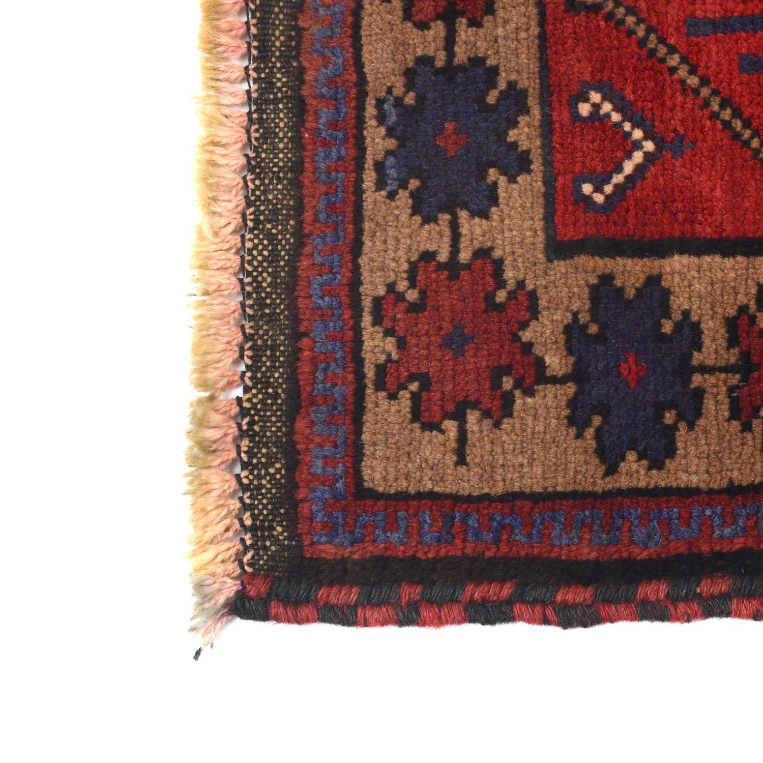 Baluchi Rug Handmade Red Prayer Design 3x5 ft