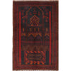Baluchi Rug Handmade Multi Prayer Design 3x5 ft