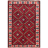 Baluchi Rug Handmade Red Floral 2x4 ft