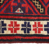 Baluchi Rug Handmade Red Floral 2x4 ft