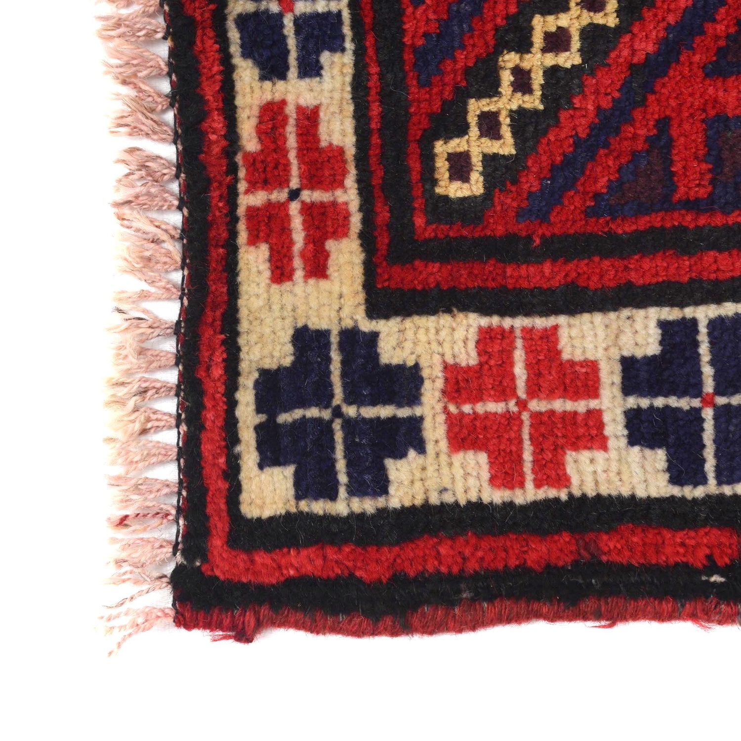 Baluchi Rug Handmade Red Floral 2x4 ft