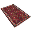 Baluchi Rug Handmade Red Floral 2x4 ft