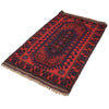 Baluchi Rug Handmade Red Geometric 3x5 ft
